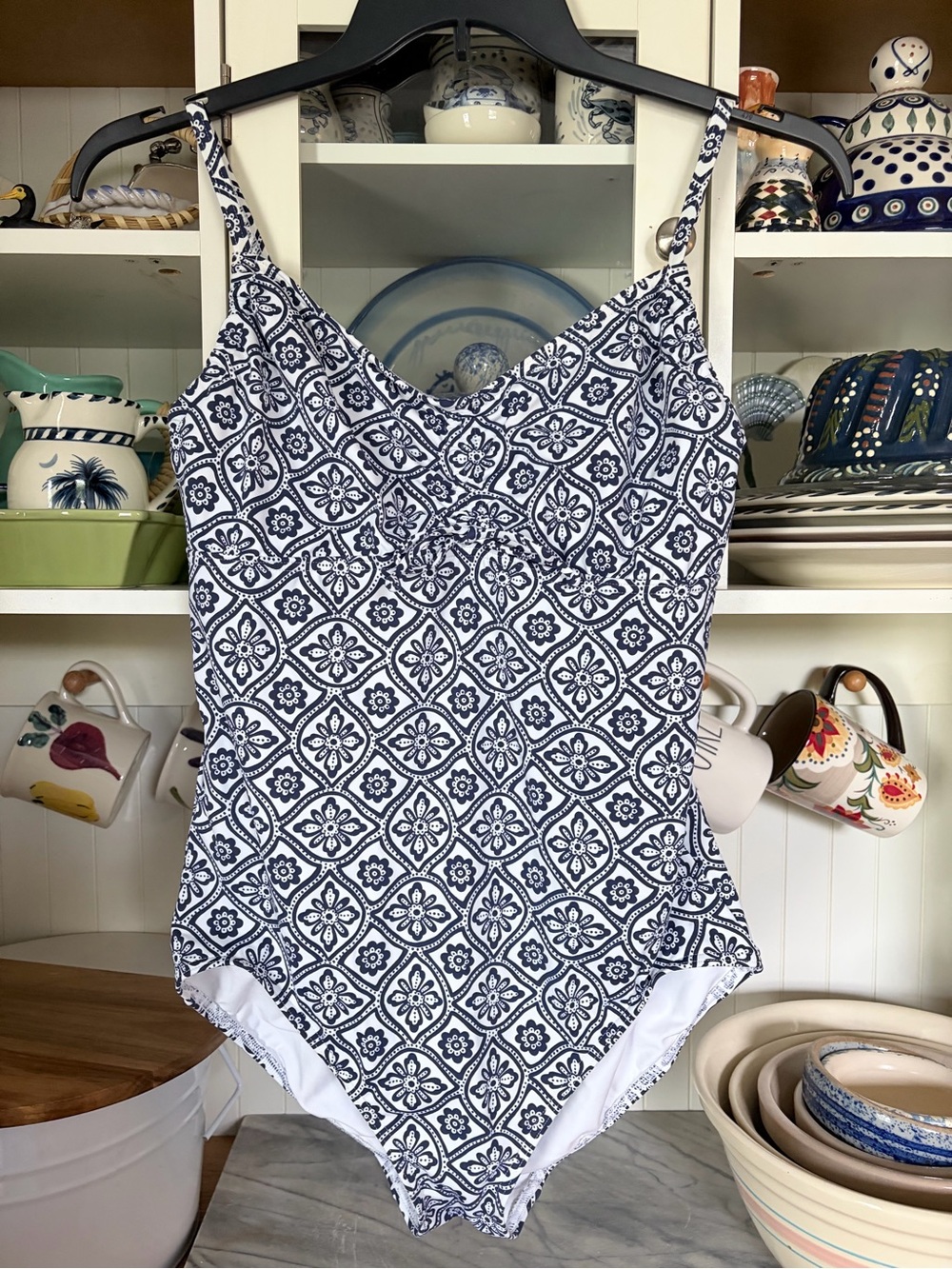 Lands’ End Slendersuit Swimsuit size 12. One- piece
